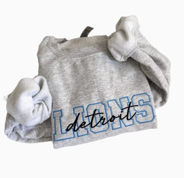 Product Image for  Detroit Lions Embroidered Crewneck